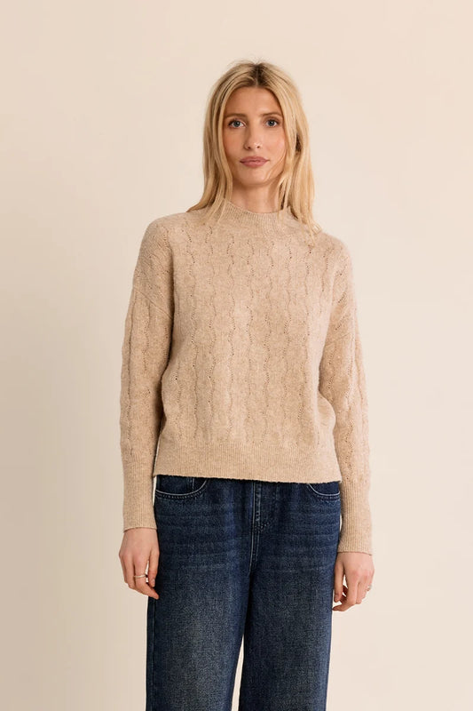 JOSIE OPEN WORK SWEATER