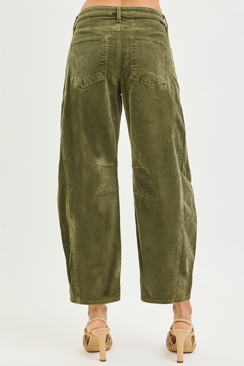 LILITH CORDUROY BARREL PANTS