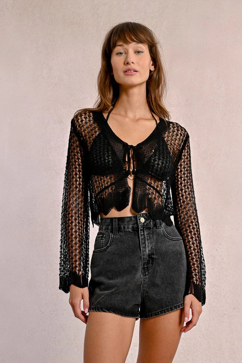EVE OPEN KNIT BOLERO