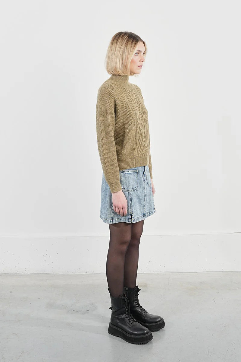 LUCY MOCK NECK SWEATER