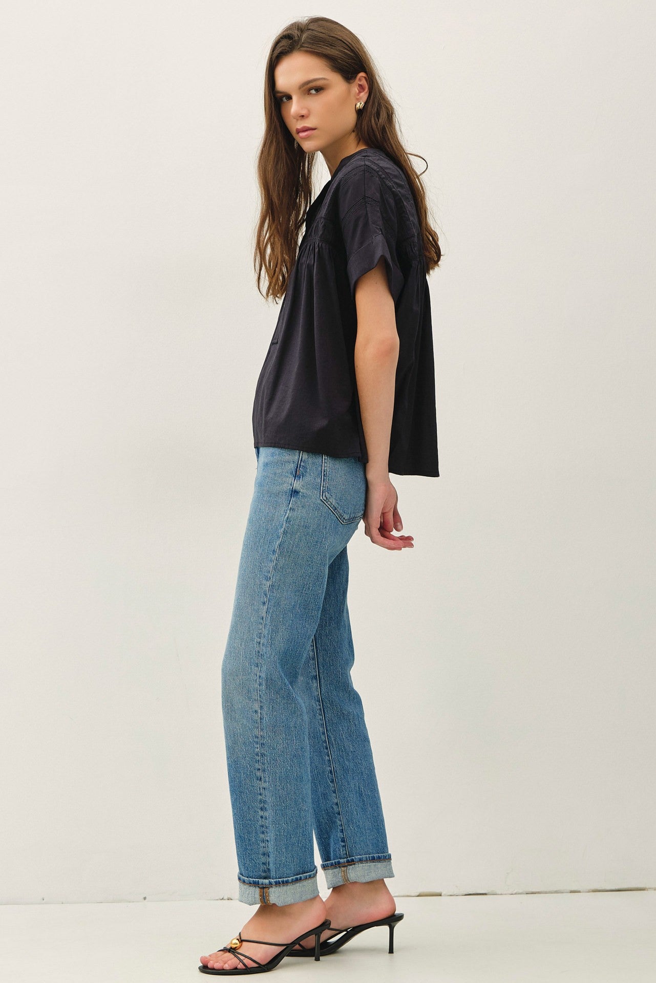 KAYLA EYELET TOP