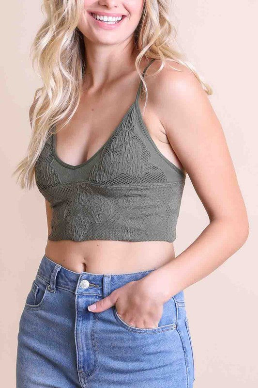 TEXTURED BRALETTE