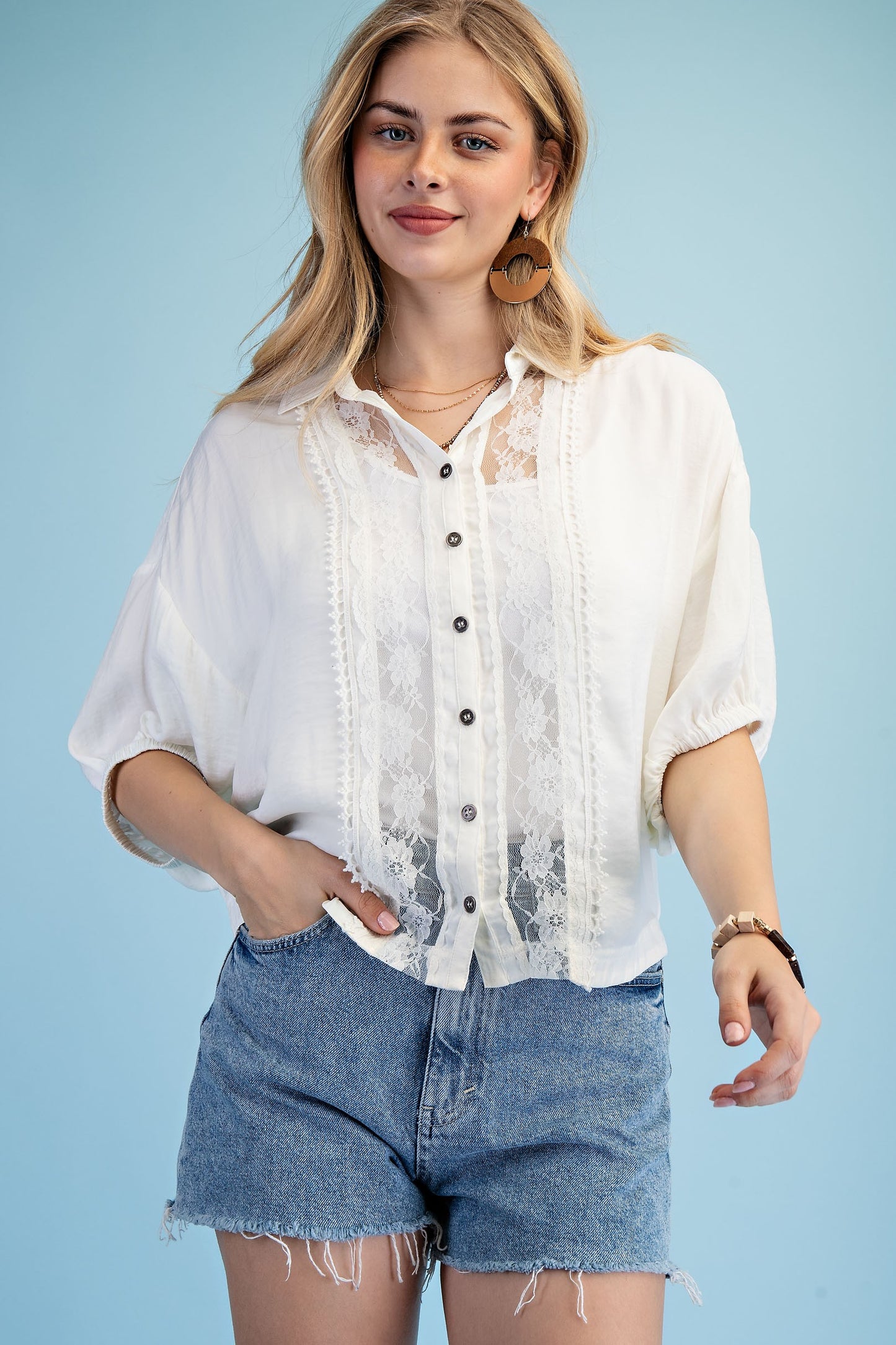 SALLY LACE TOP