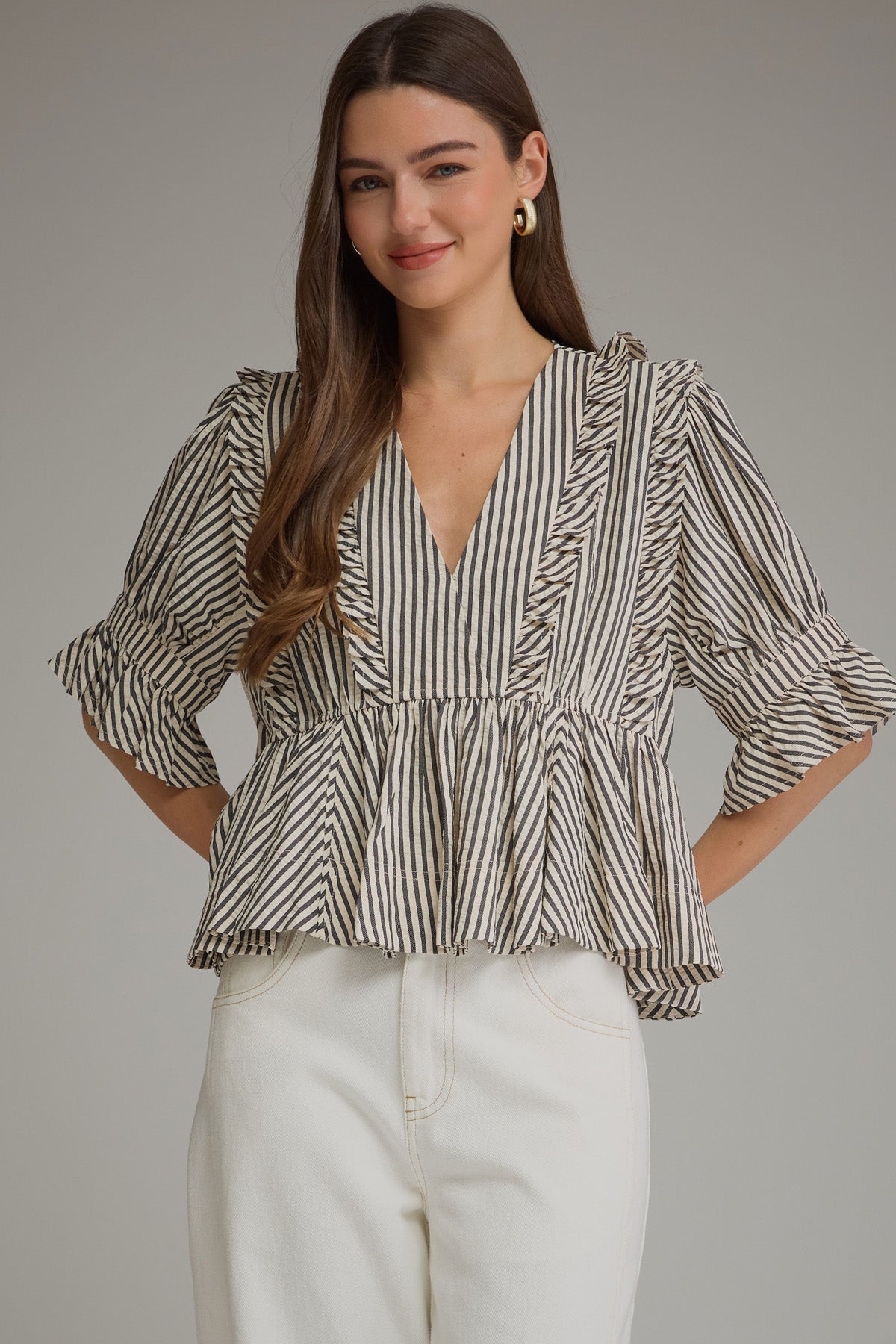MELISSA RUFFLED TOP