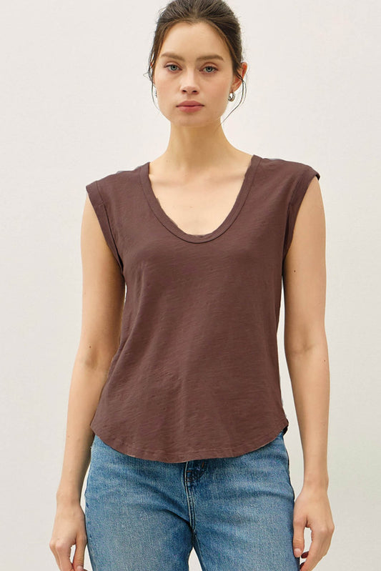 HARMONY CAP SLEEVE TEE