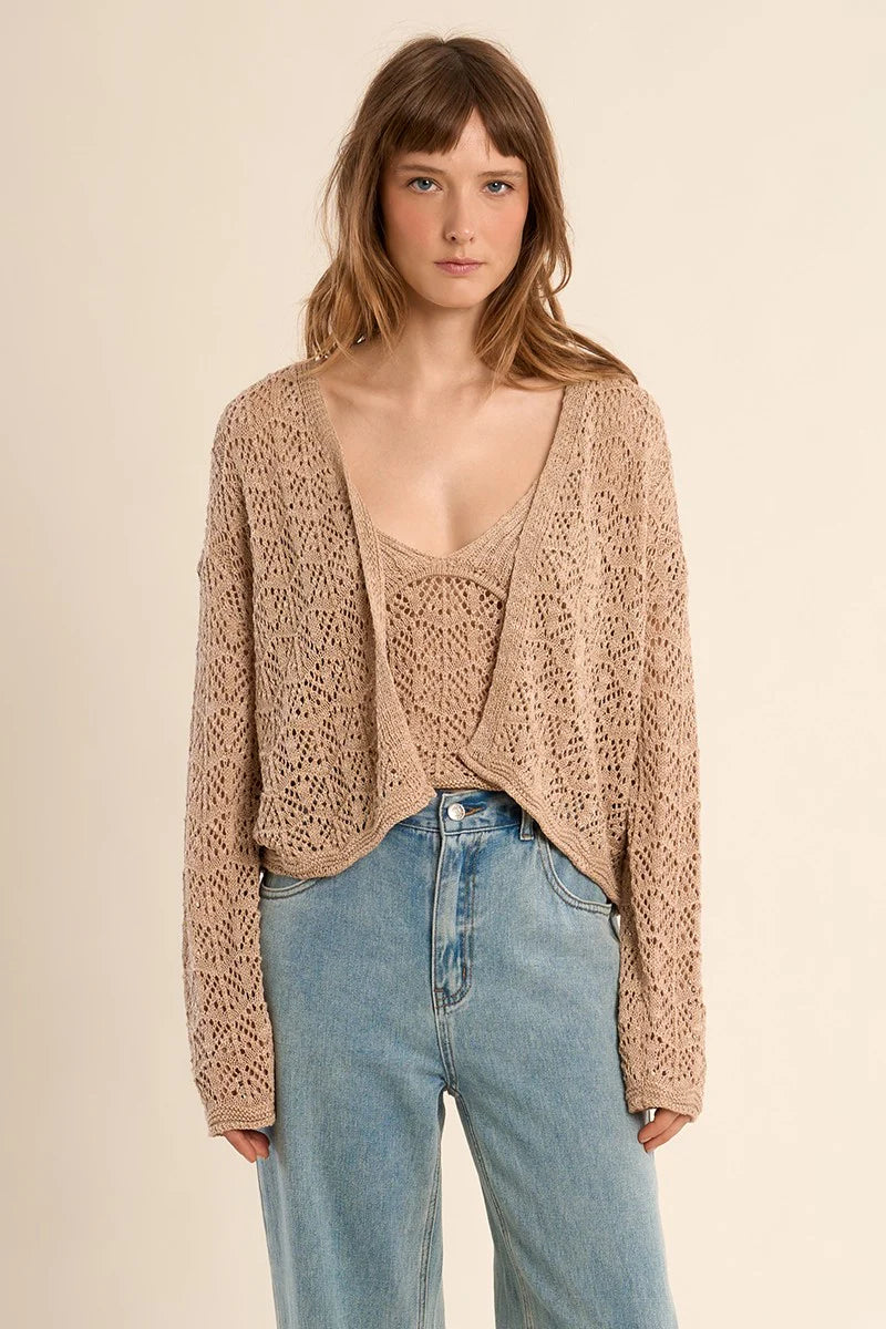 PAIGE CROCHET CARDIGAN