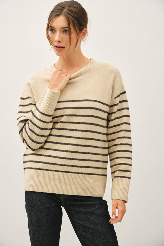 CARLA STRIPED SWEATER