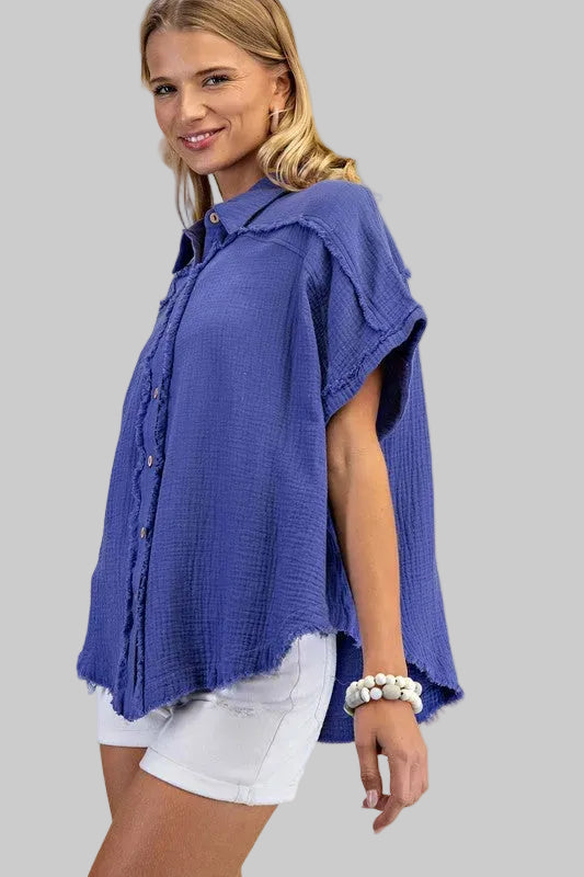 ALAINA GAUZE TOP