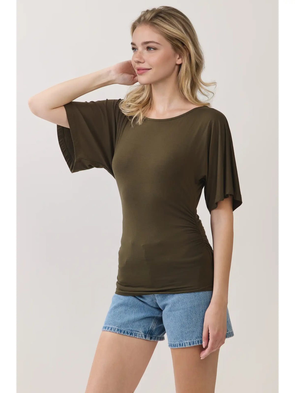 EDITH DOLMAN SLEEVE TOP