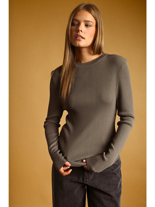 EVERLY RIBBED TOP