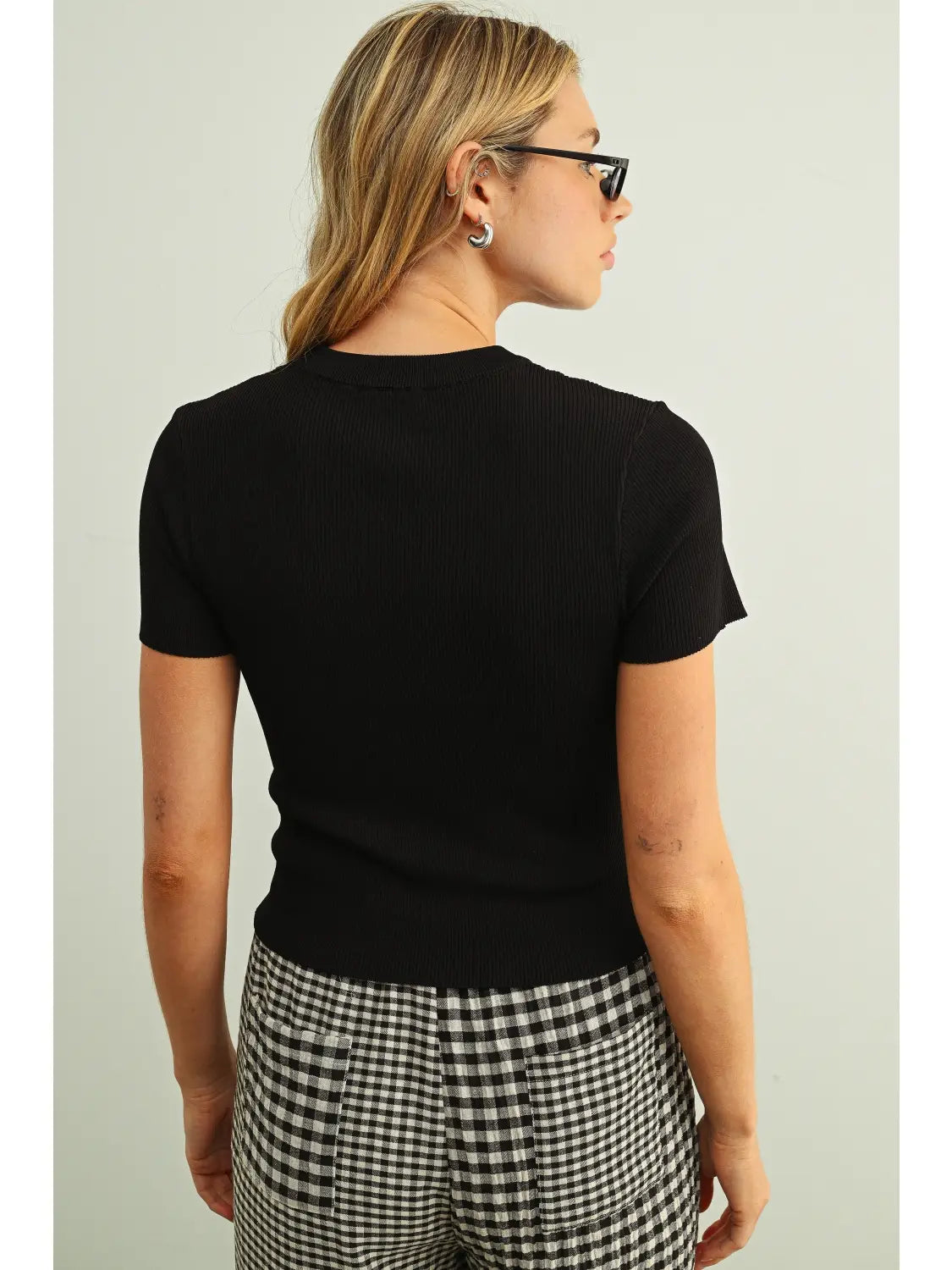 BLOSSOM RIBBED KNIT TOP