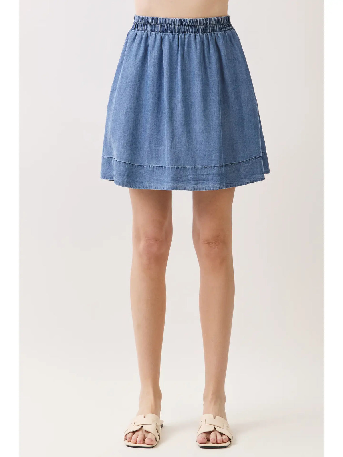 SANDRA CHAMBRAY SKIRT