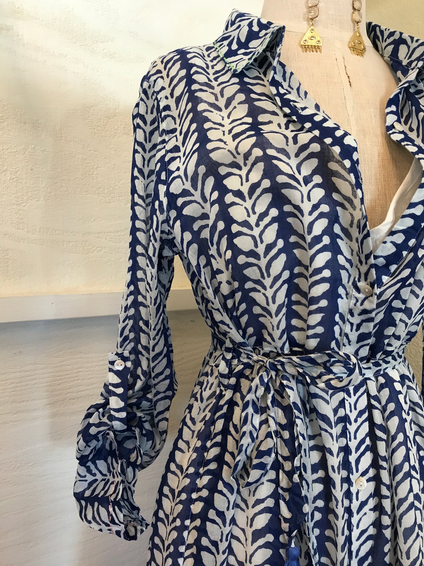 PEARL SHIRT DRESS