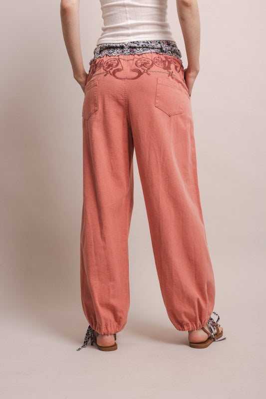 PAULA EMBROIDERED PANT