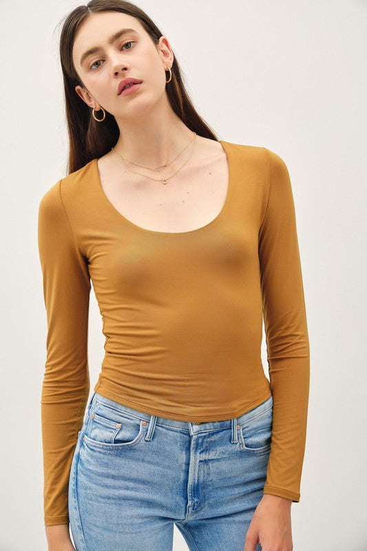 BELLA BASIC LONG SLEEVE TOP