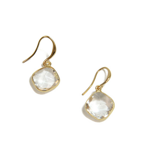 Clear Crystal Hook Earring