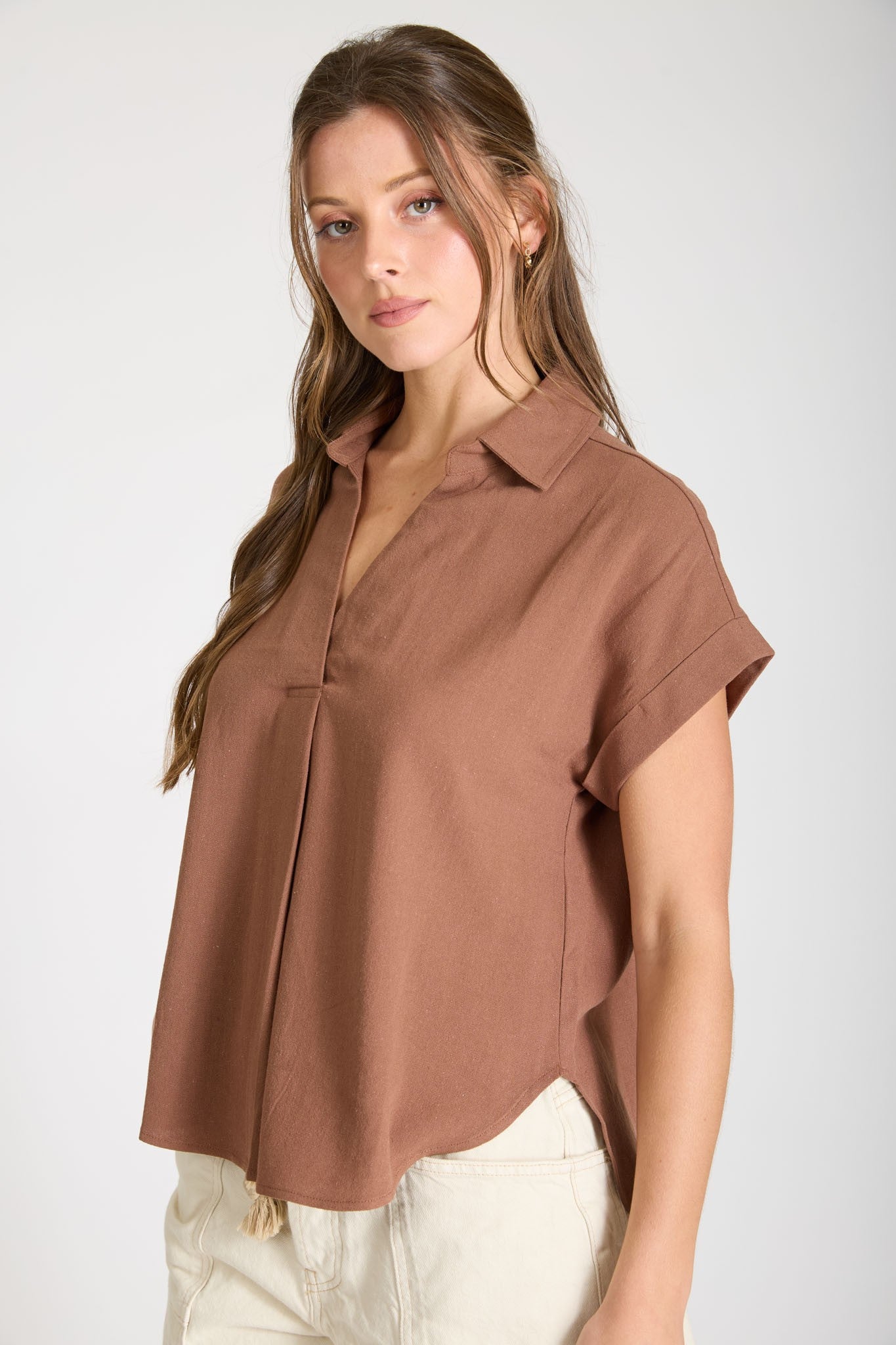 RYAN COLLARED TOP