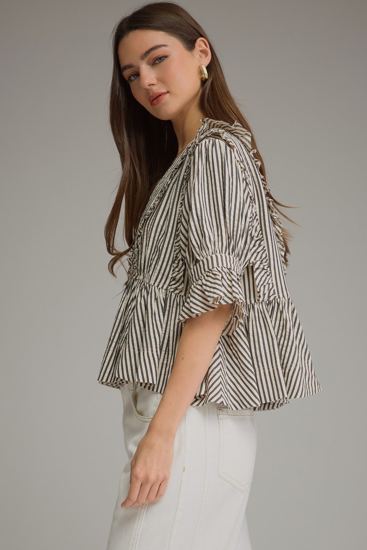MELISSA RUFFLED TOP