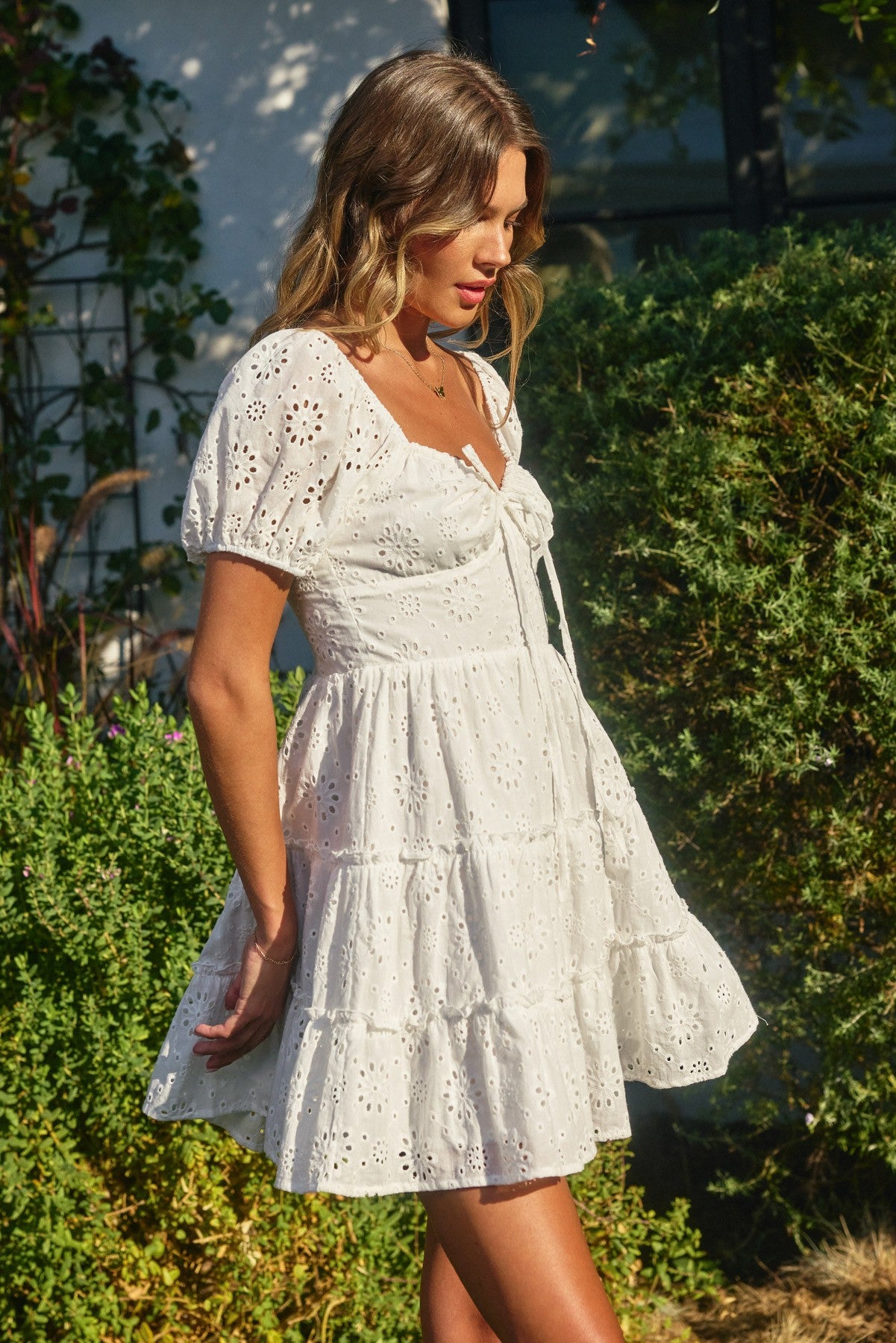 KACEY EYELET DRESS