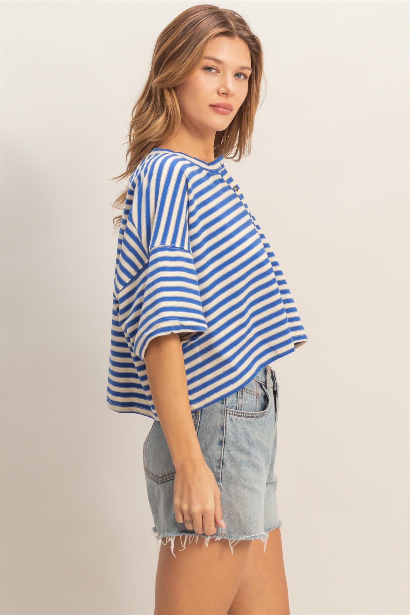 STACIA STRIPED TEE