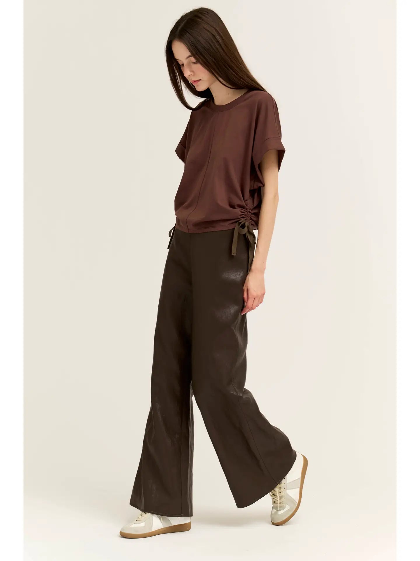 JULIET SIDE SCRUNCH TEE