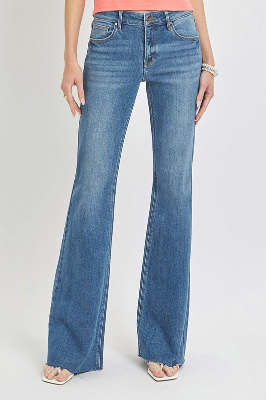 MILA MID RISE FLARE DENIM