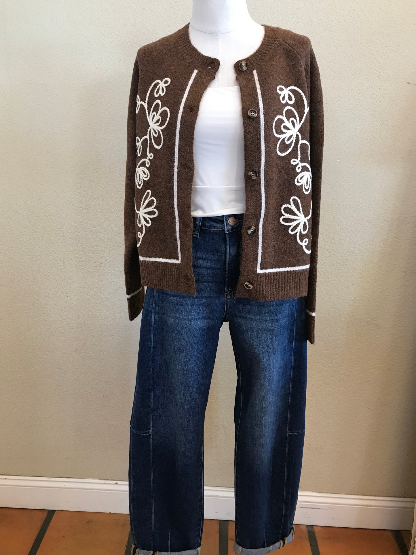 REMI EMBROIDERED CARDIGAN