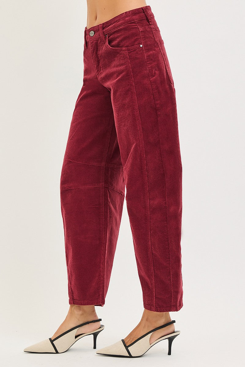 LILITH CORDUROY BARREL PANTS