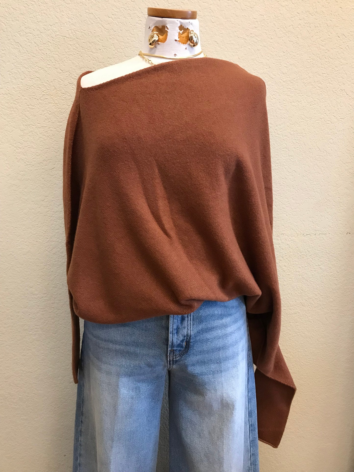 SABRINA ASYMMETRICAL SWEATER