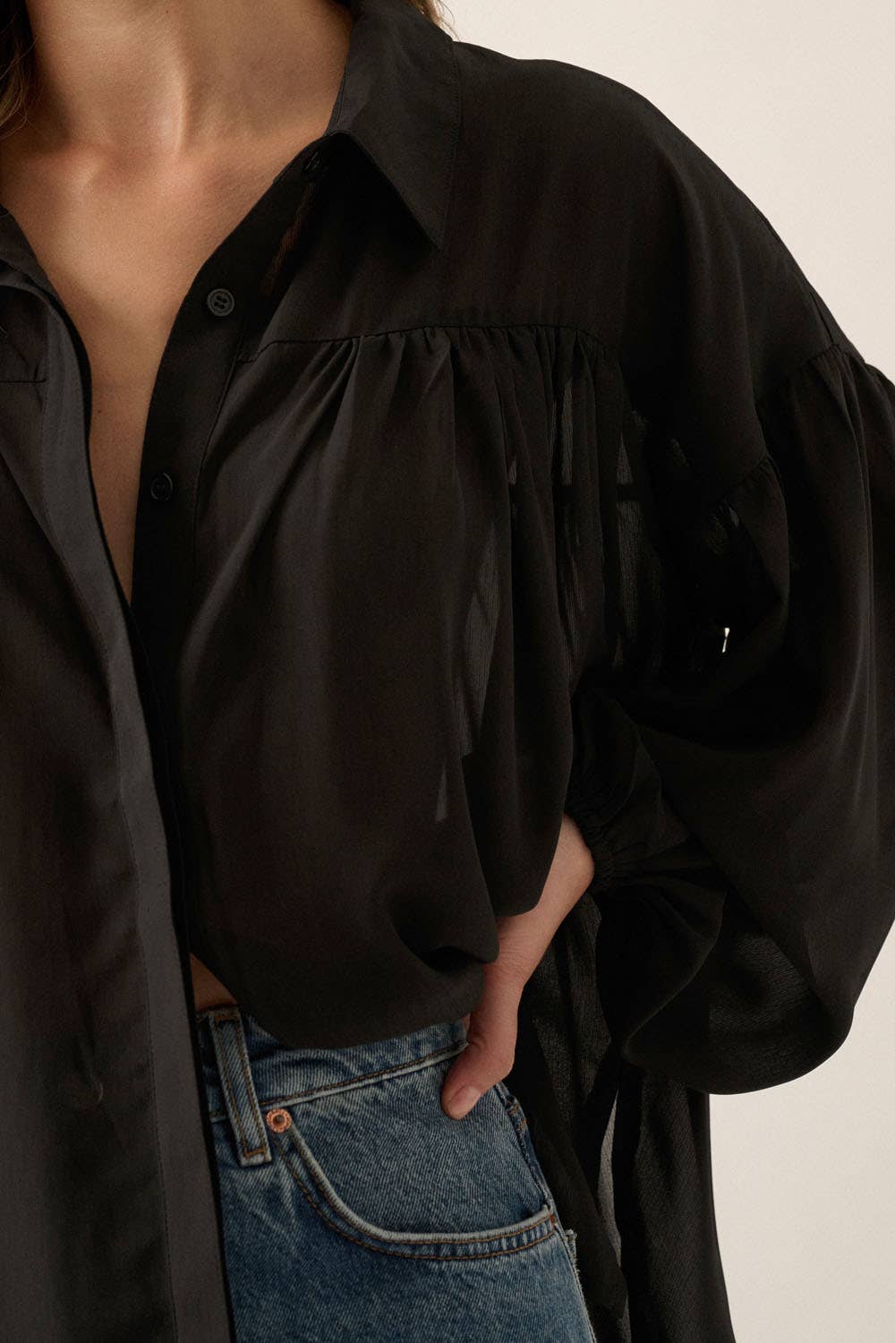 AUTUMN SHEER BLOUSE