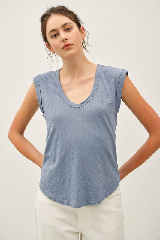 HARMONY CAP SLEEVE TEE