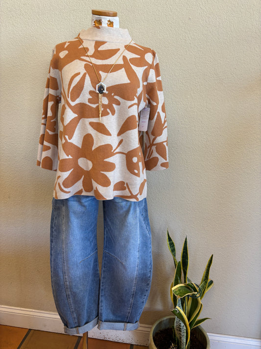 DESIREE JACQUARD KNIT TOP