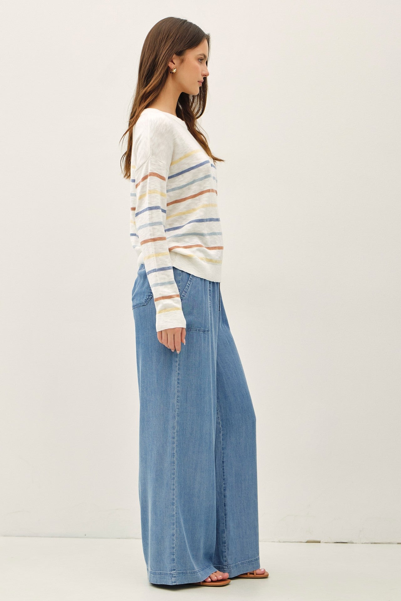 LENA CHAMBRAY PANTS