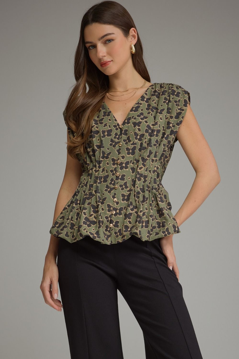 TARA PEPLUM TOP