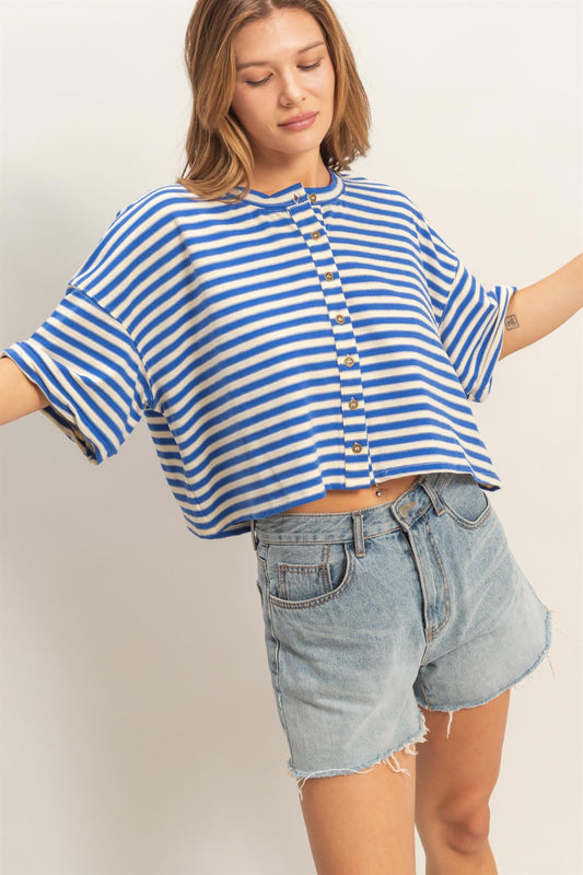 STACIA STRIPED TEE