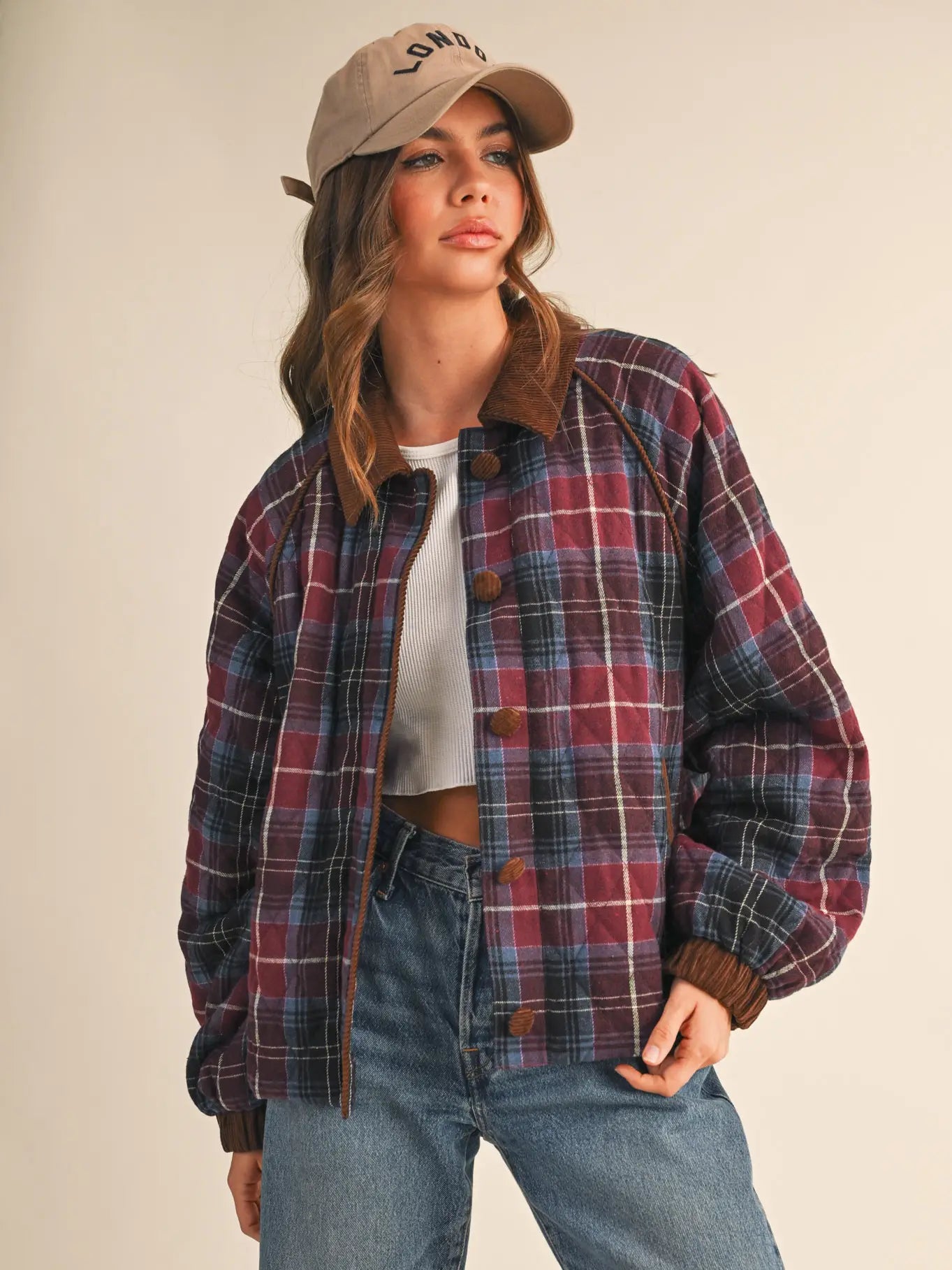 LORI PLAID JACKET