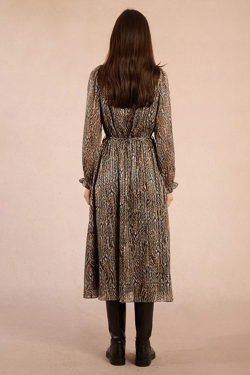 CLAIRE ANIMAL PRINT DRESS
