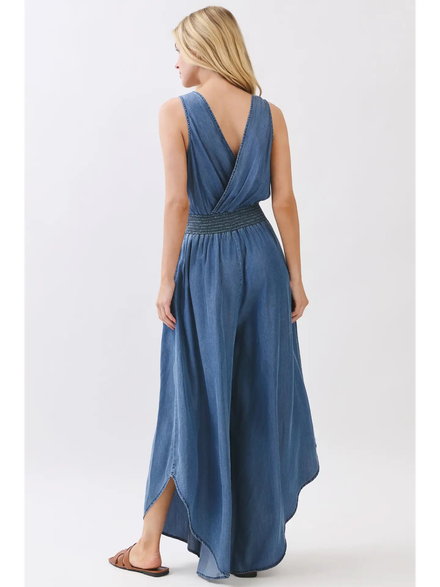FABIOLA CHAMBRAY JUMPSUIT