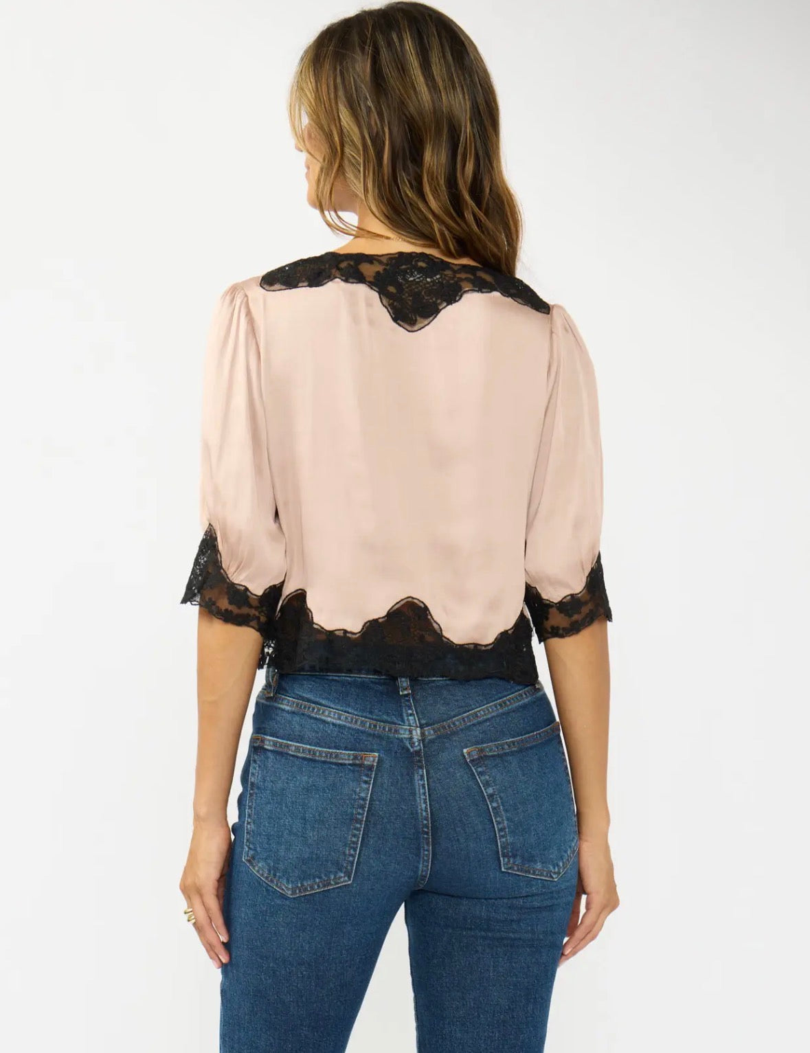 RINA LACE TRIM TOP