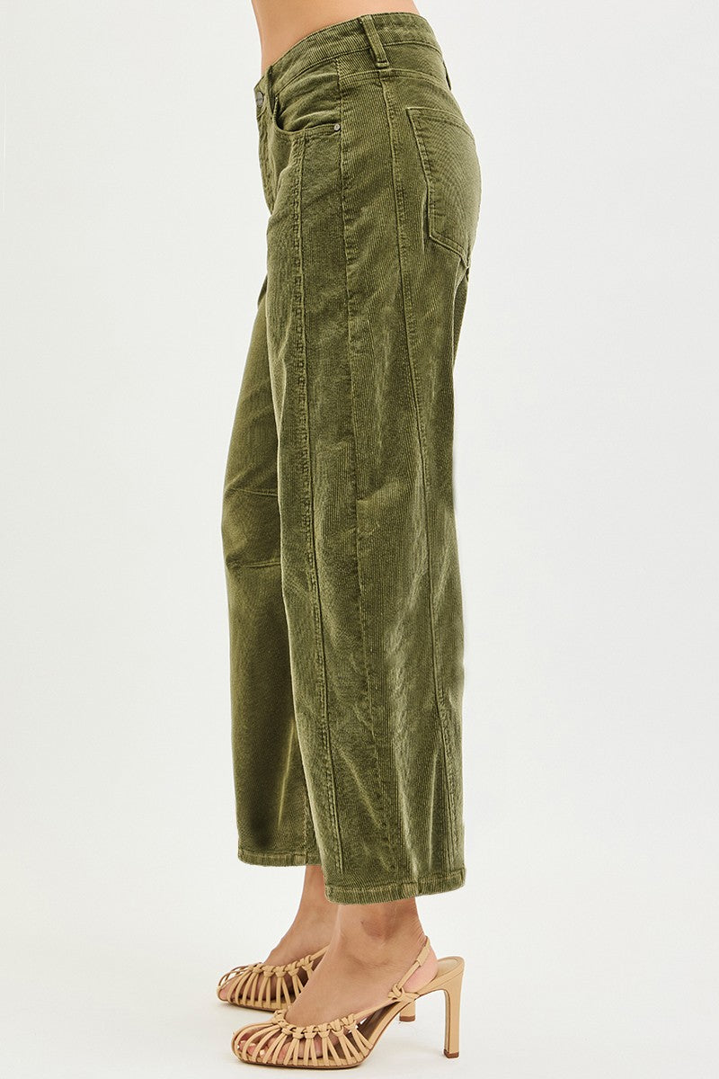 LILITH CORDUROY BARREL PANTS
