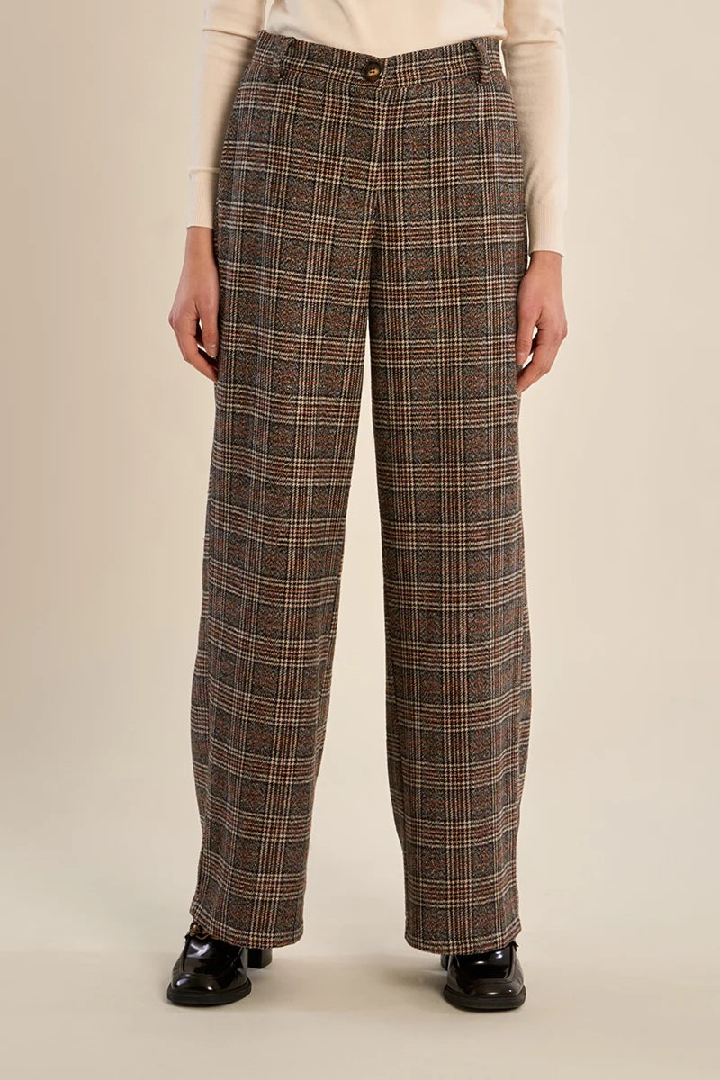 CASSANDRA PLAID TROUSERS