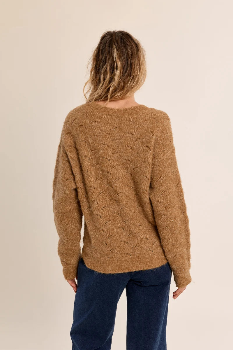 CECILIA OPEN KNIT SWEATER