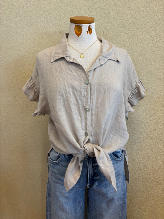 LEAH LINEN TOP