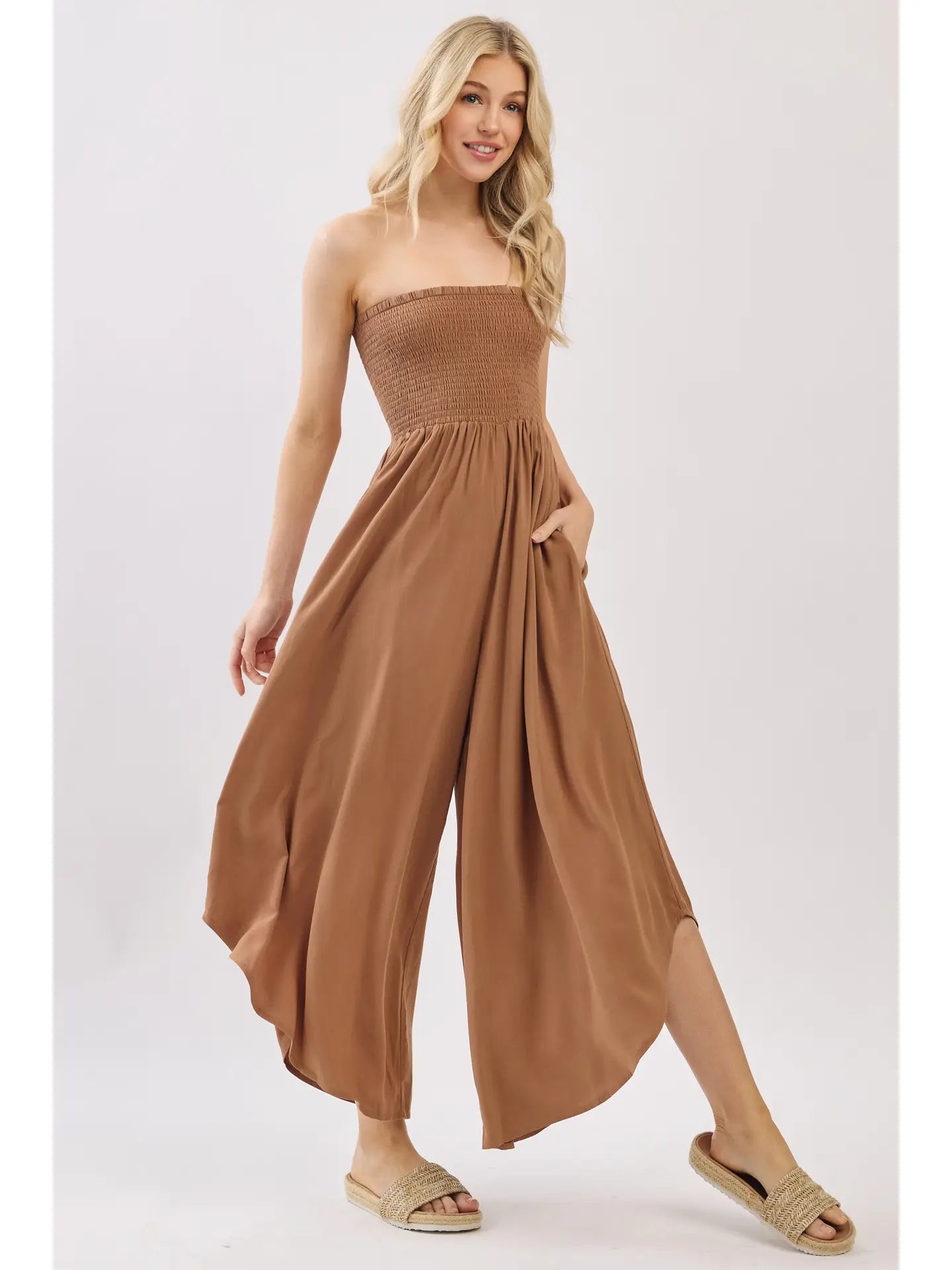 GRETA STRAPLESS JUMPSUIT
