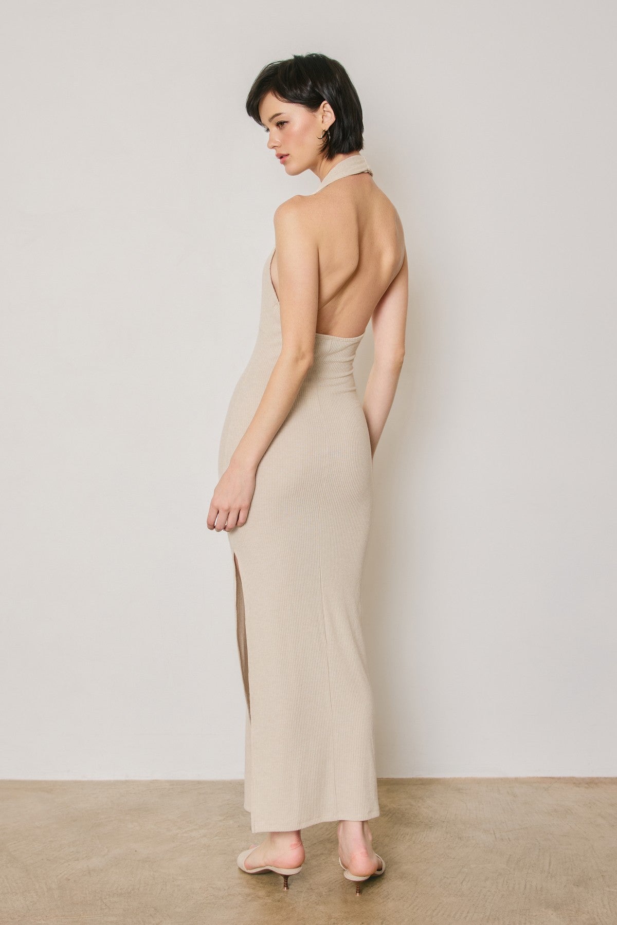 EVELYN HALTER DRESS