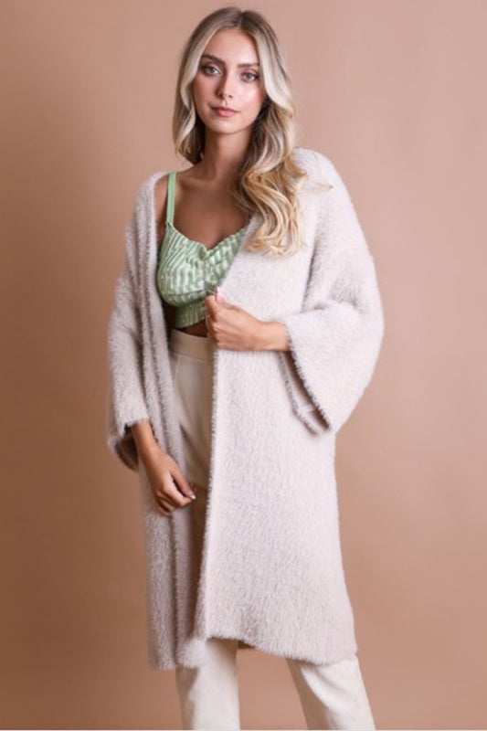 MANDY FAUX MOHAIR CARDIGAN