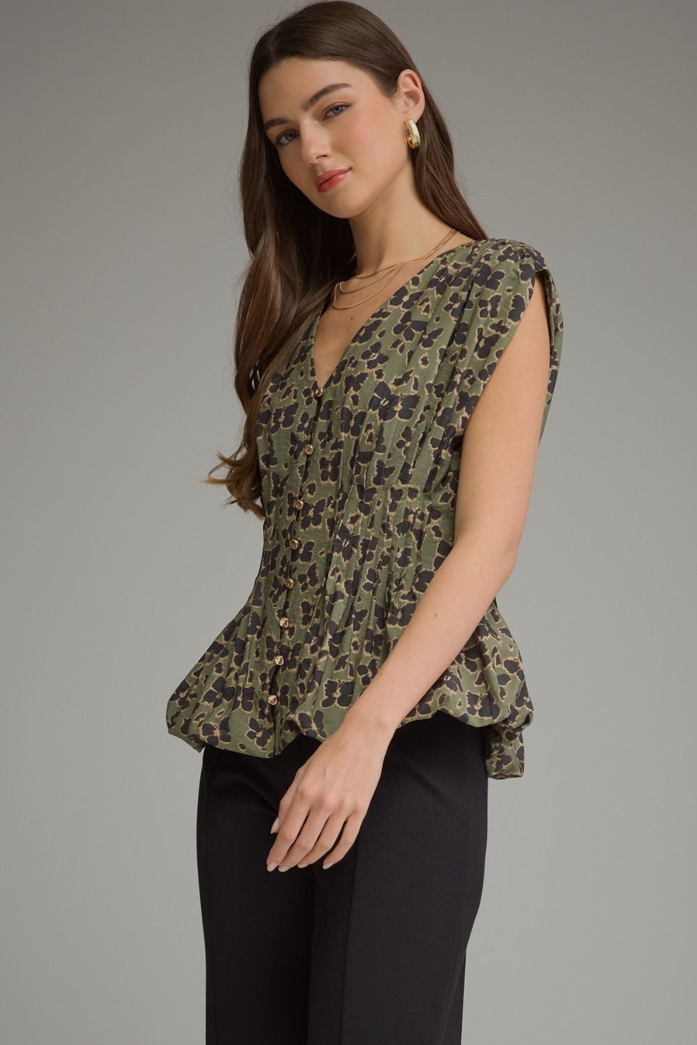 TARA PEPLUM TOP