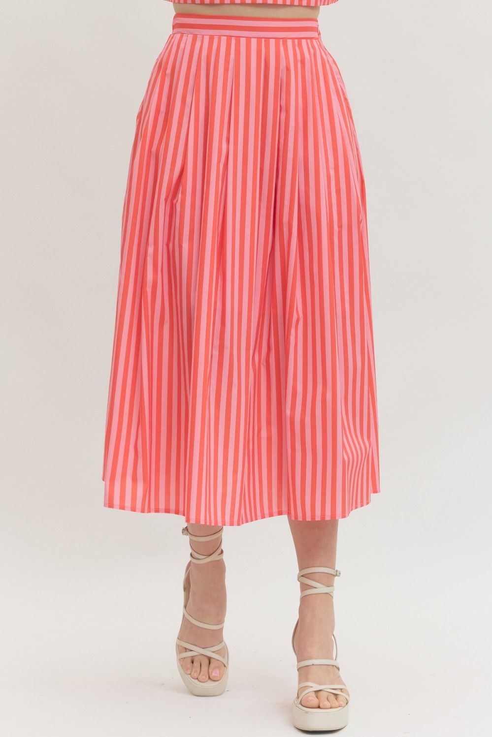 MELANIE STRIPED SKIRT