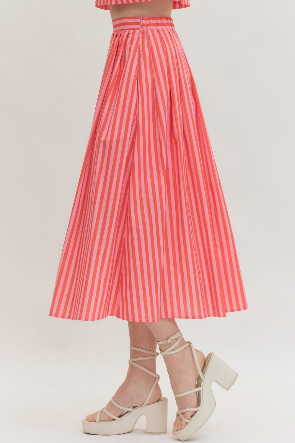 MELANIE STRIPED SKIRT