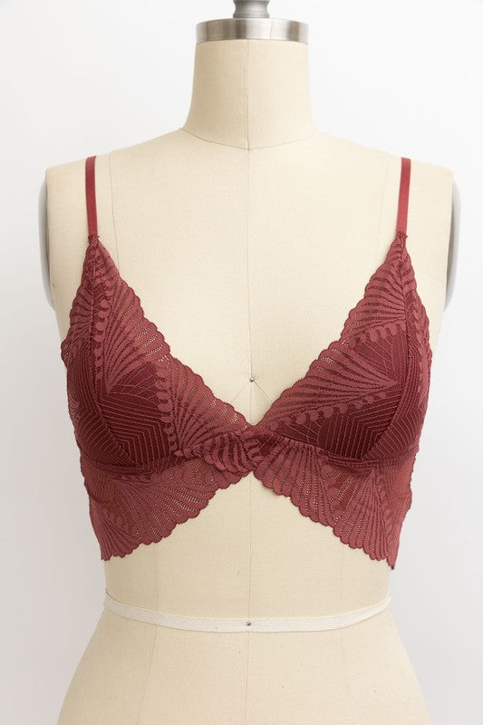 SCALLOP LACE BRALETTE